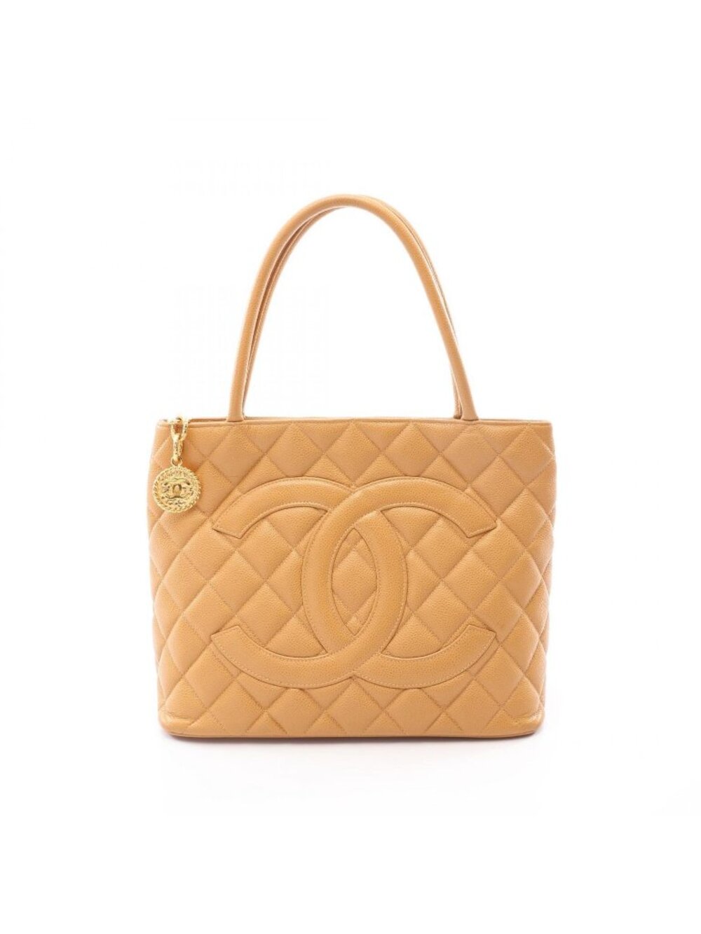 Chanel Tote Bag Reissue Beige Caviar Leather